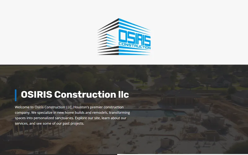 Osiris Construction LLC website project