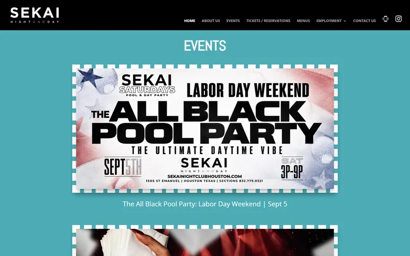Sekai Night & Day website project